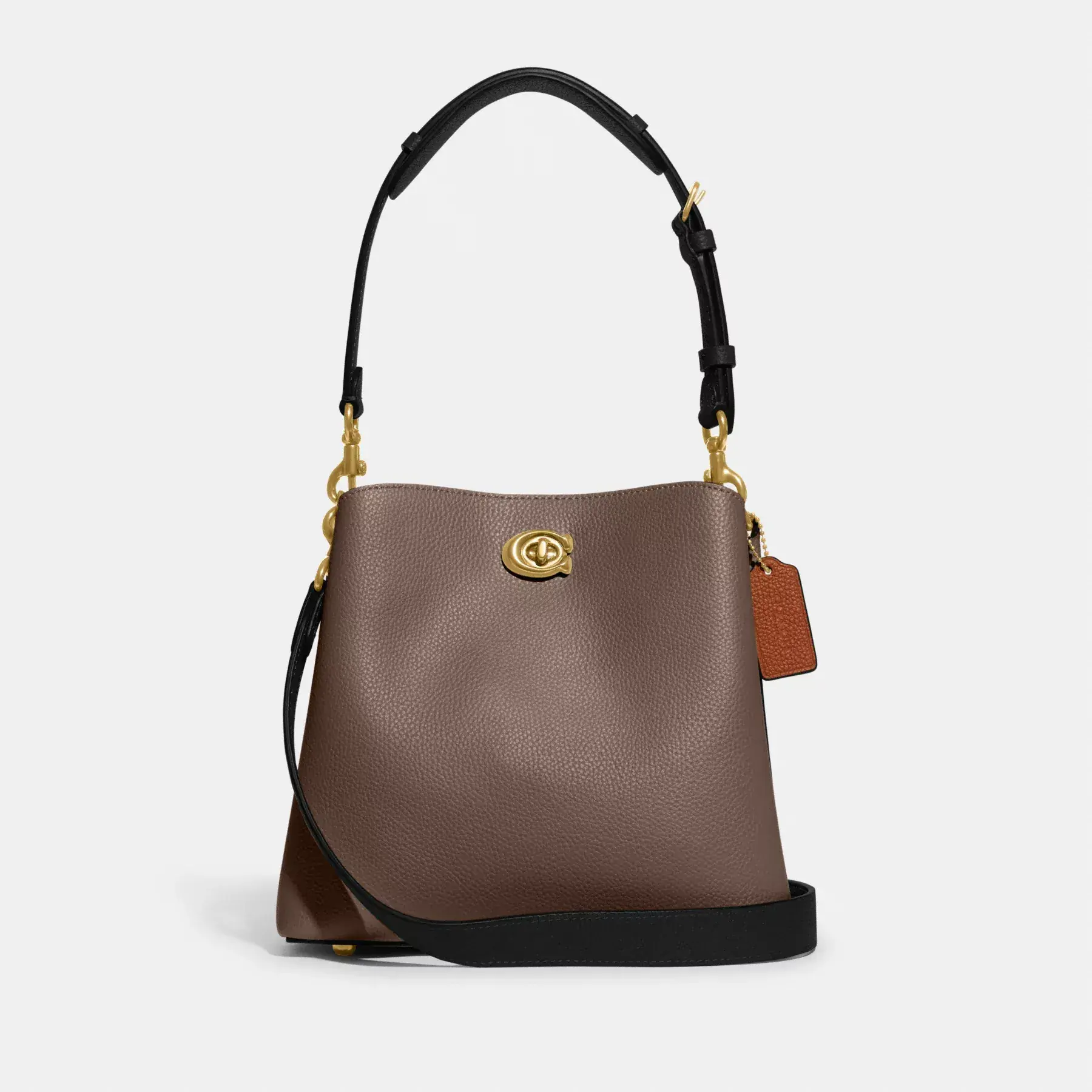 COACH Bolso tipo cubo Willow con bloques de color