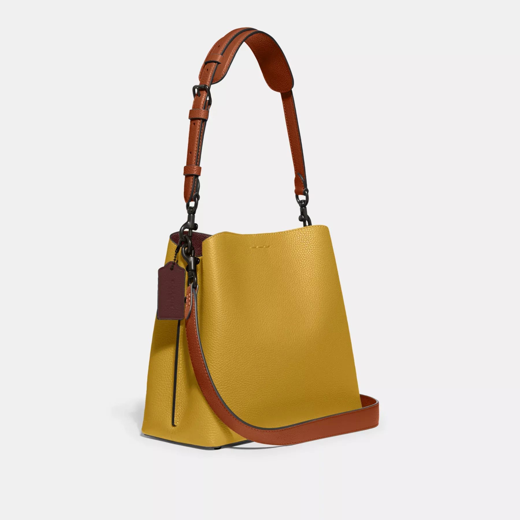 COACH Bolso tipo cubo Willow con bloques de color COACH Bolso tipo cubo Willow con bloques de color