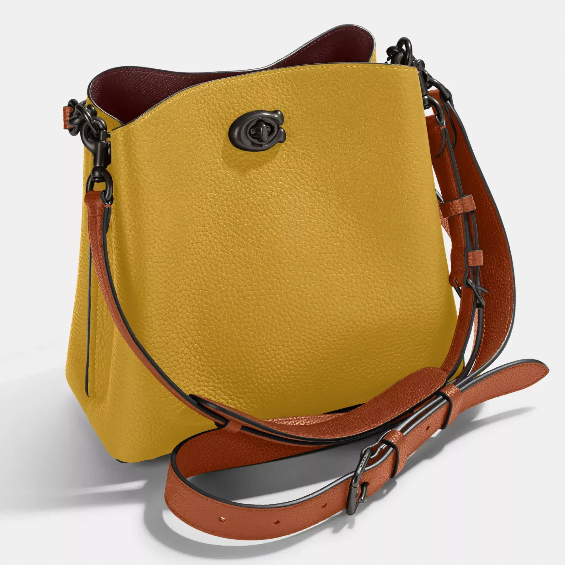 COACH Bolso tipo cubo Willow con bloques de color