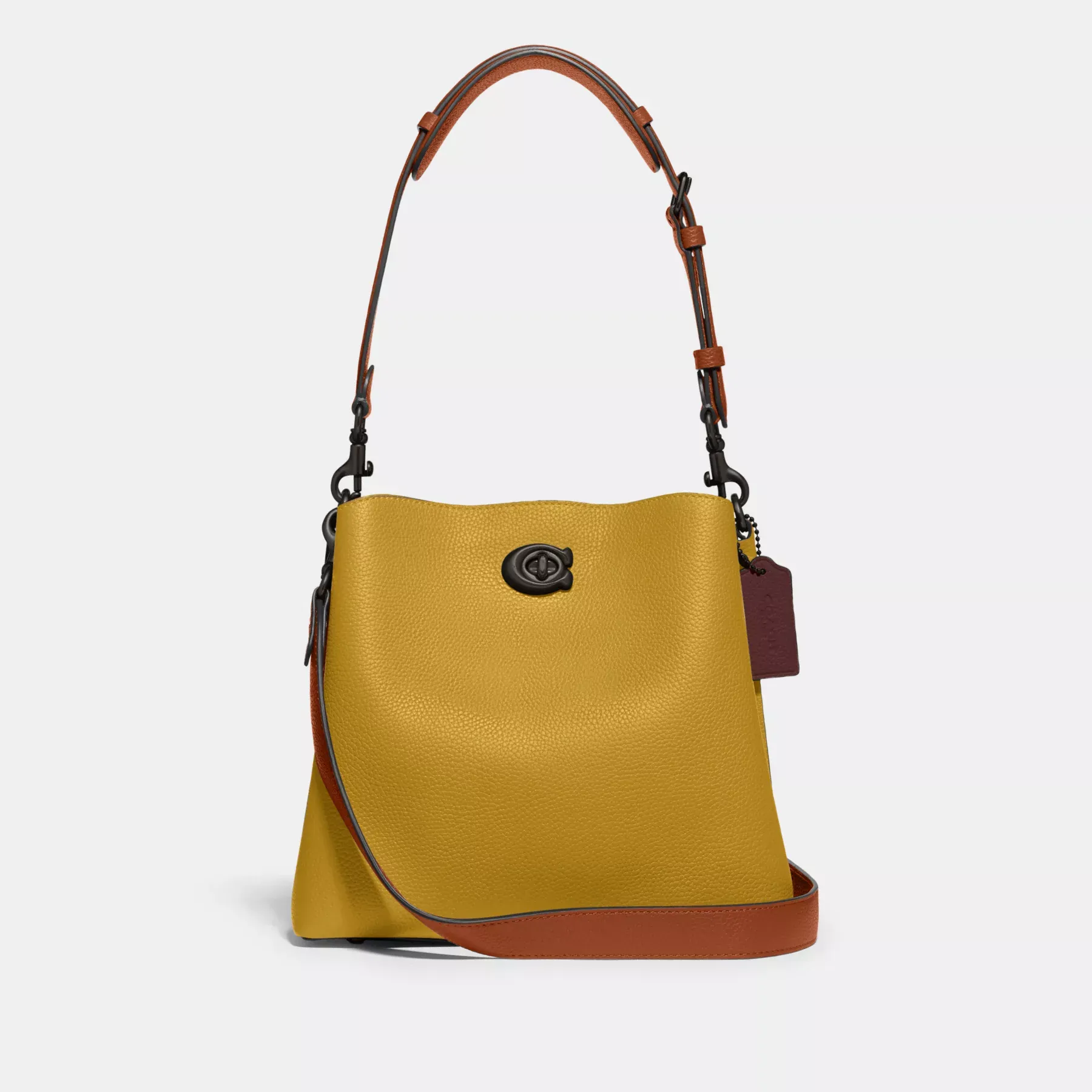 COACH Bolso tipo cubo Willow con bloques de color COACH Bolso tipo cubo Willow con bloques de color